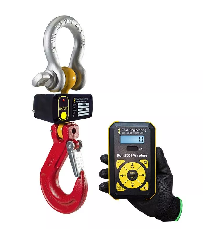 Wireless Ron 2501 crane scale with hand-held indicator
